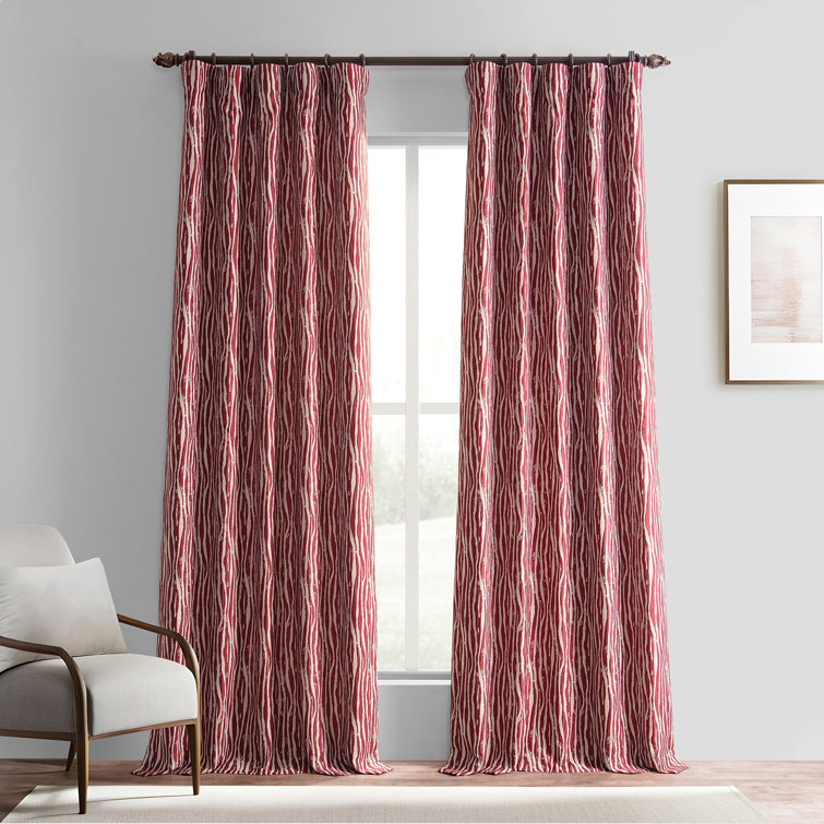 Jaelyne Faux Silk Room Darkening Curtain Panel